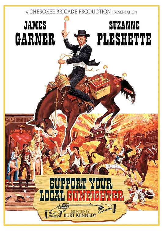 SUPPORT YOUR LOCAL GUNFIGHTER (1971) James Garner,Suzanne Pleshette,Harry Morgan,Jack Elam,John Dehner - RARE DELETED  DVD NO CASE