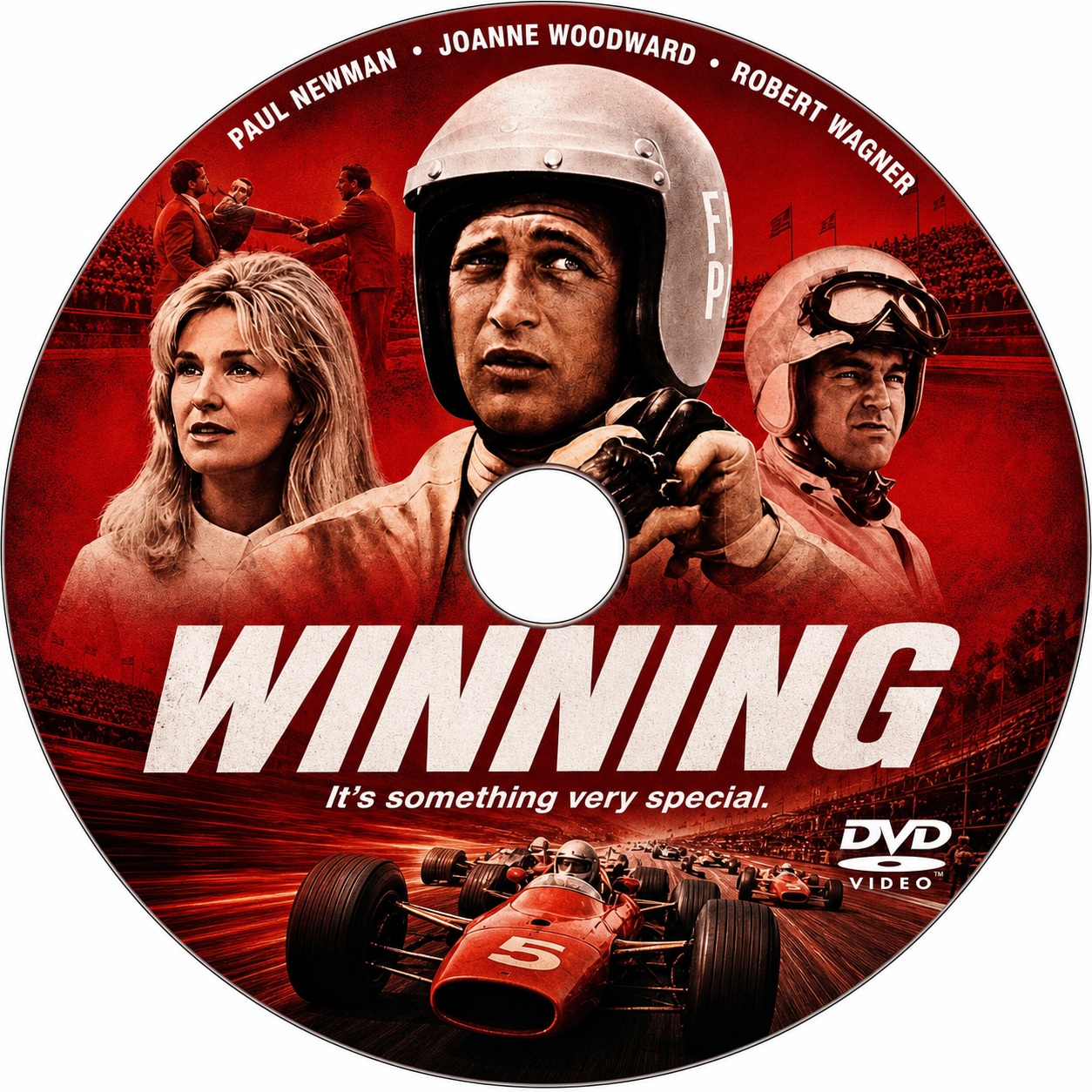 WINNING (1969) Paul Newman,Joanne Woodward,Robert Wagner - Public Domain DVD NO CASE