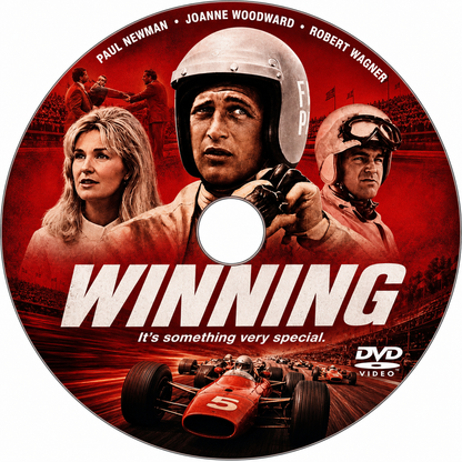 WINNING (1969) Paul Newman,Joanne Woodward,Robert Wagner - Public Domain DVD NO CASE