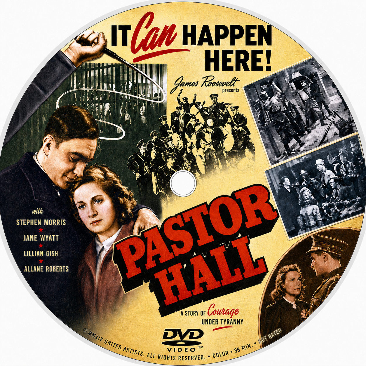 PASTOR HALL - 1940 - Wilfrid Lawson - DVD - Public Domain DVD NO CASE