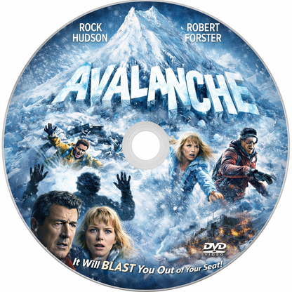 AVALANCHE (1978) Rock Hudson, Mia Farrow - Public Domain DVD NO CASE