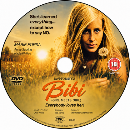 BIBI (GIRL MEETS GIRL) (18) (1974) Marie Forsa, Nadia Henkowa, Anke Syring - PUBLIC DOMAIN DVD ONLY NO CASE