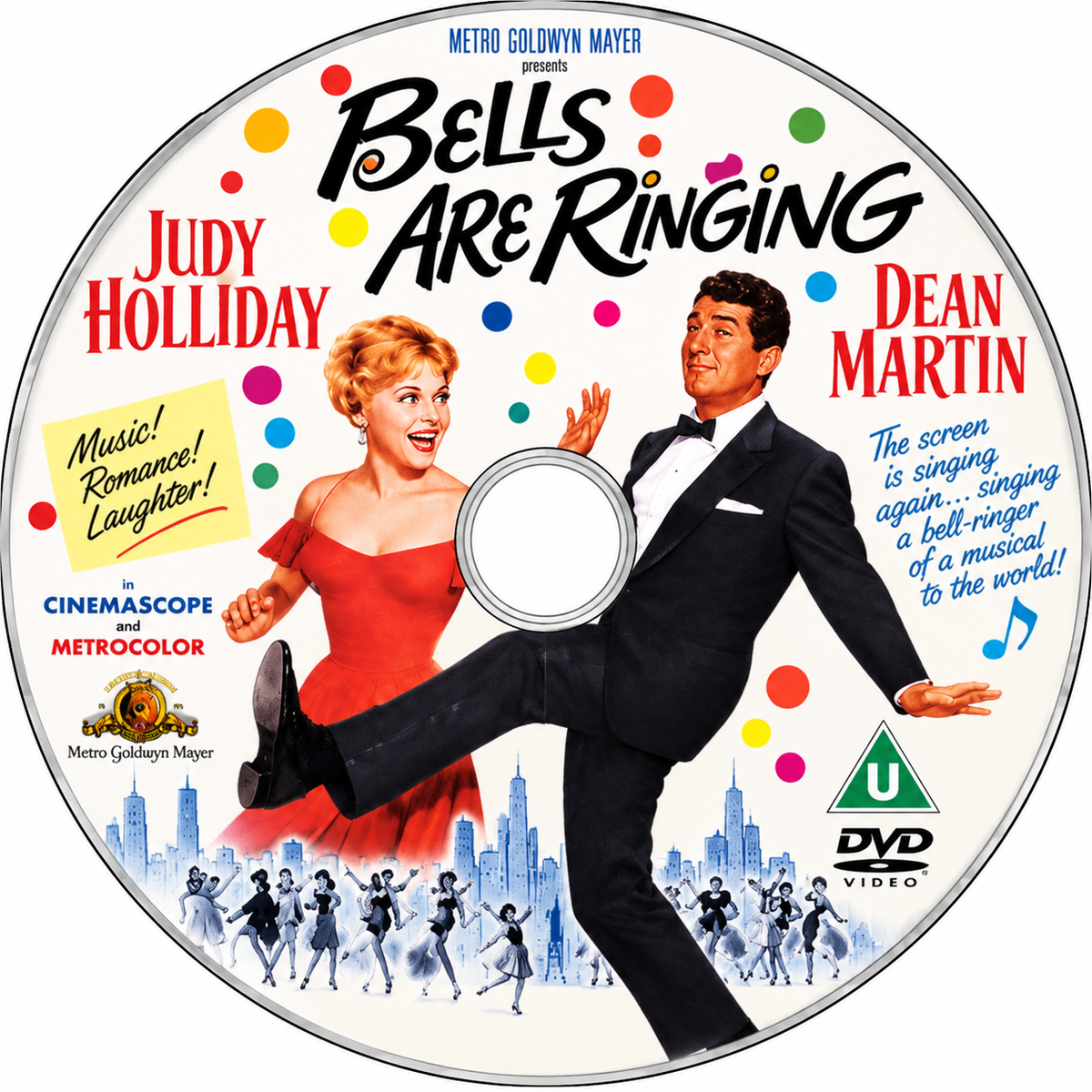 BELLS ARE RINGING (1960) Judy Holliday • Dean Martin • DVD NO CASE