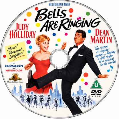 BELLS ARE RINGING (1960) Judy Holliday • Dean Martin • DVD NO CASE