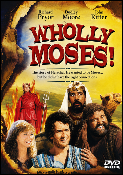 WHOLLY MOSES (1980) Dudley Moore • Richard Pryor • John Ritter • Laraine Newman • James Coco • Dom DeLuise • Madeline Kahn • Jack Gilford • John Houseman - Public Domain Movie DVD NO CASE