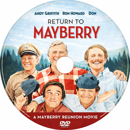 RETURN TO MAYBERRY (1986)  Andy Griffith ,Ron Howard ,Don Knotts ,Howard Morris ,Jim Nabors - Public Domain Movie DVD NO CASE
