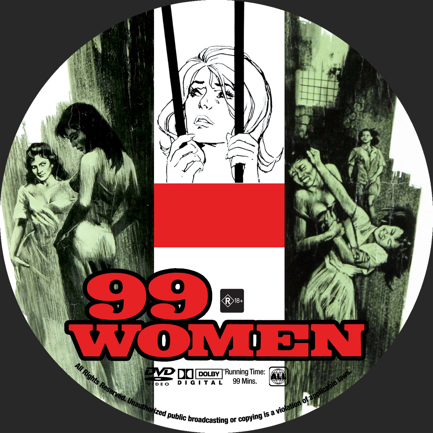99 WOMEN (1969) Maria Schell • Herbert Lom • Luciana Paluzzi • Mercedes McCambridge - Public Domain Movie DVD NO CASE