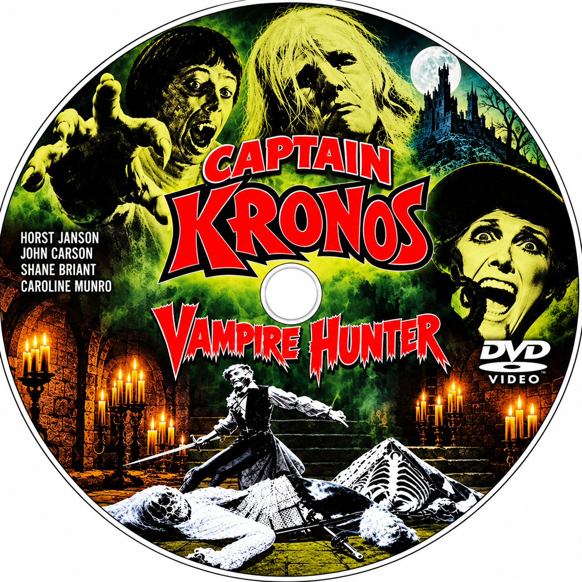 CAPTAIN KRONUS - VAMPIRE HUNTER (1974) - Horst Janson,John Carson - Public Domain Movie DVD NO CASE