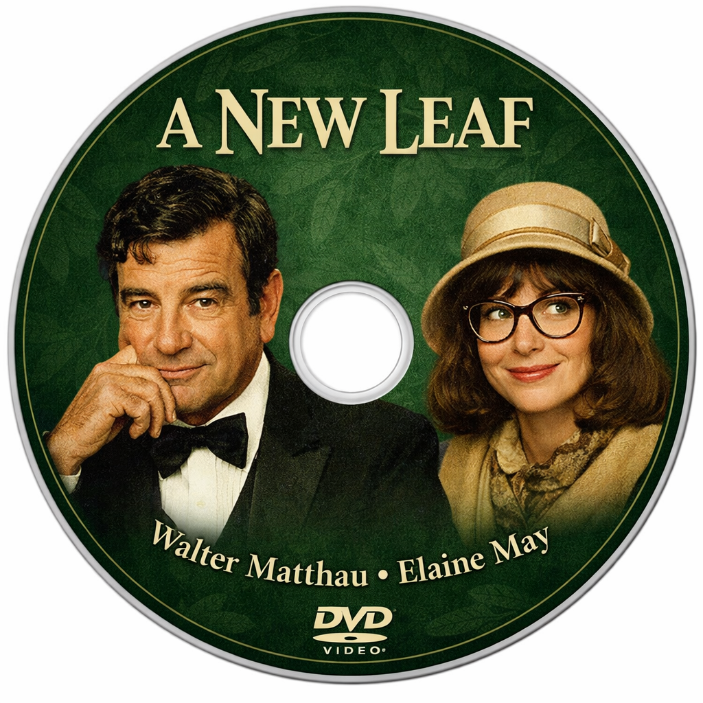 "A NEW LEAF"  (1971) Walter Mattau, Elaine May - Public Domain DVD NO CASE