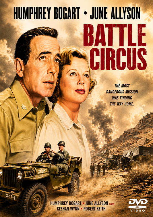 BATTLE CIRCUS (1942) Humphrey Bogart, June Allyson, Public Domain DVD NO CASE