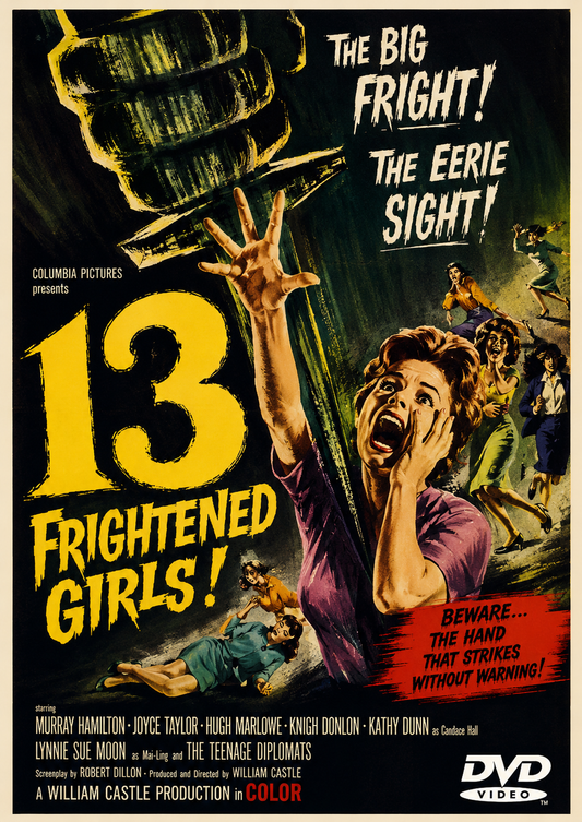 13 FRIGHTENED GIRLS (1963) Kathy Dunn, Murray Hamilton, Joyce Taylor, Hugh Marlowe - Public Domain Movie DVD NO CASE