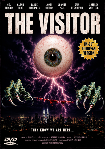 THE VISITOR (1979) John Huston, Mel Ferrer, Glenn Ford, Lance Henriksen, Joanne Nail - DVD NO CASE