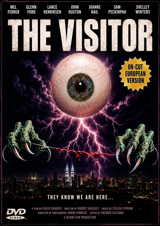 THE VISITOR (1979) John Huston, Mel Ferrer, Glenn Ford, Lance Henriksen, Joanne Nail - DVD NO CASE