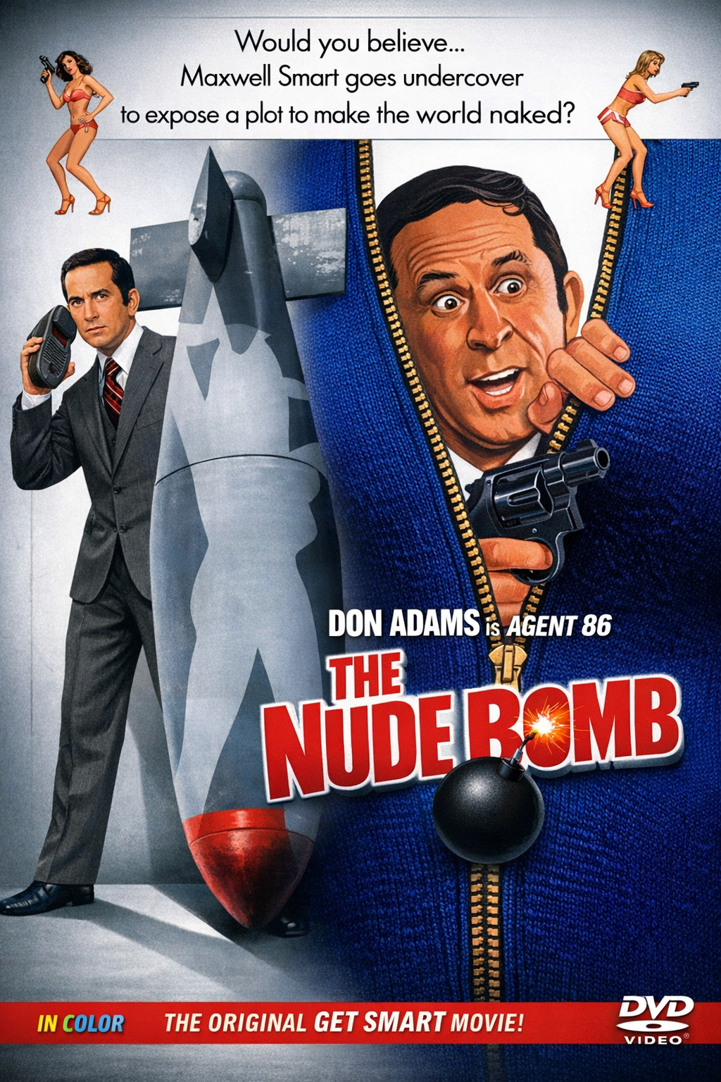 THE NUDE BOMB (1980) Starring - Don Adams, Sylvia Kristel - Public Domain Movie