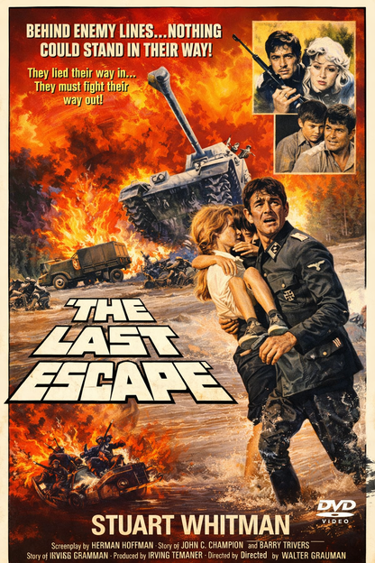 THE LAST ESCAPE (1970) Stuart Whitman ,John Collin ,Martin Jarvis ,Margit Saad  - Public Domain Movie DVD NO CASE