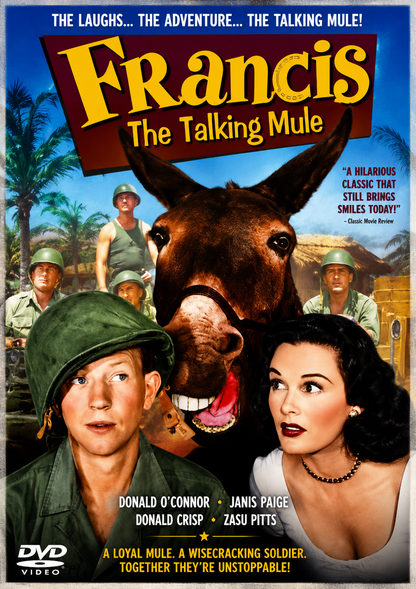 FRANCIS (The Talking Mule) (1950) - DVD - Public Domain DVD NO CASE