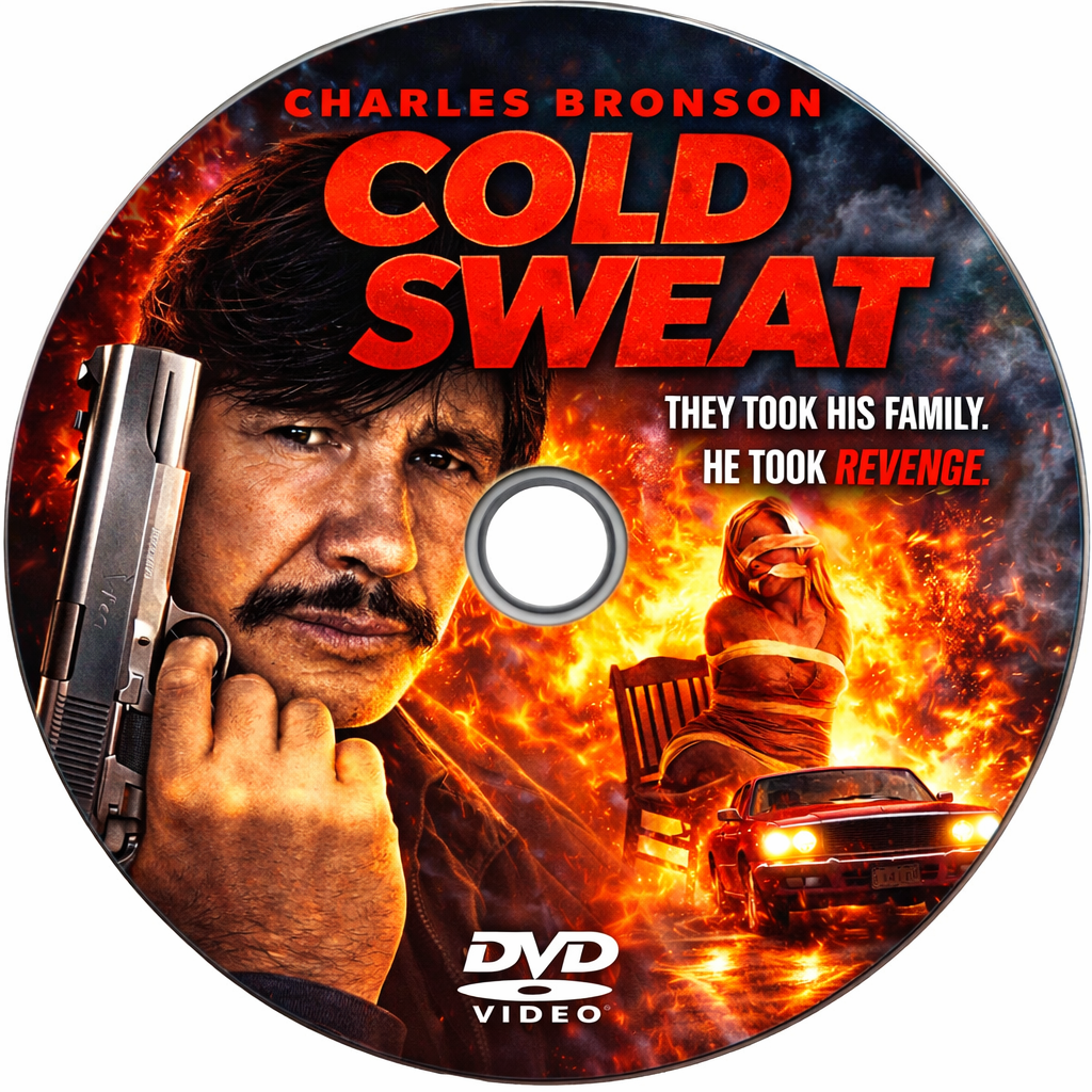 COLD SWEAT (1970) Charles Bronson, Liv Ullmann, James Mason, Jill Ireland- DVD, Public Domain DVD NO CASE