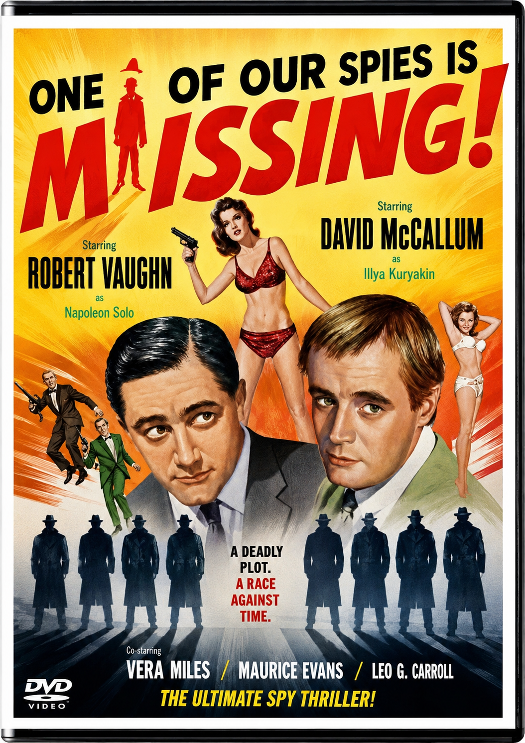 ONE OF OUR SPIES IS MISSING ! (1966) Robert Vaughn, David McCallum, Vera Miles, Maurice Evans, Leo G. Carroll - VERY RARE DELETED TITLE ! - DVD NO CASE