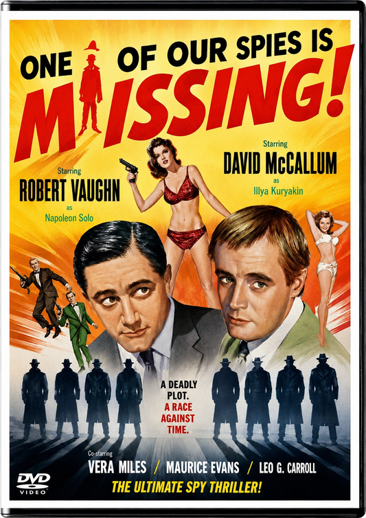 ONE OF OUR SPIES IS MISSING ! (1966) Robert Vaughn, David McCallum, Vera Miles, Maurice Evans, Leo G. Carroll - VERY RARE DELETED TITLE ! - DVD NO CASE