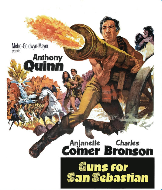 GUNS FOR SAN SABASTIAN (1968) Anthony Quinn,Anjanette Comer,Charles Bronson,Sam Jaffe - RARE DELETED  DVD NO CASE