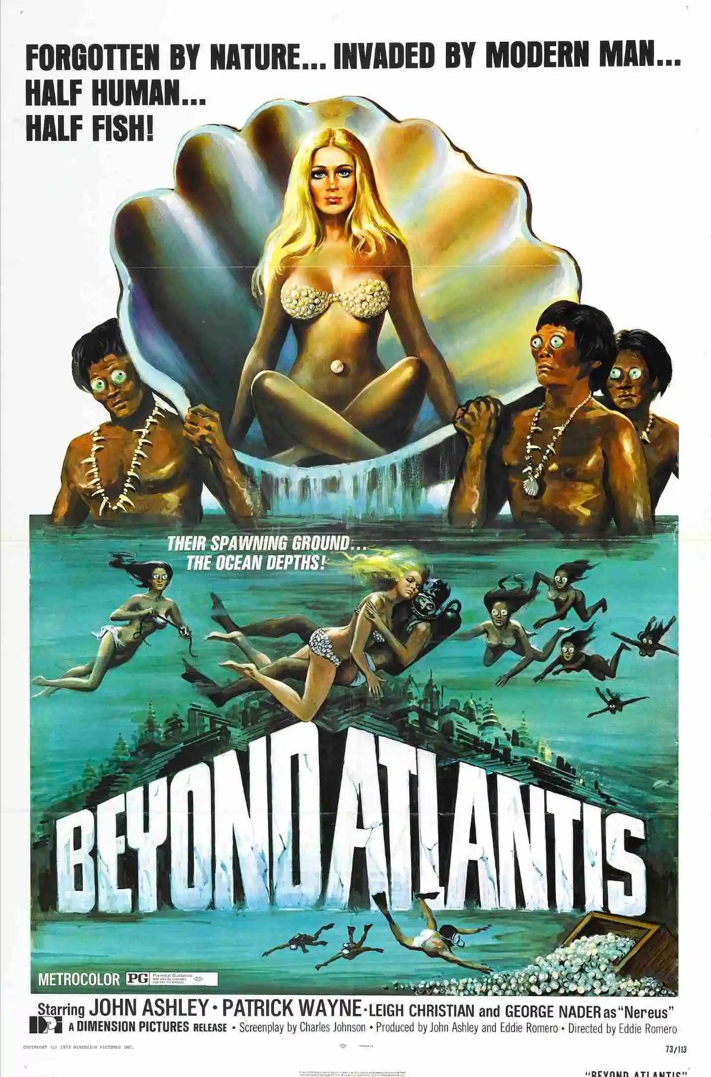 BEYOND ATLANTIS (1973) DVD John Ashley,Eddie Romero - PUBLIC DOMAIN DVD ONLY NO CASE