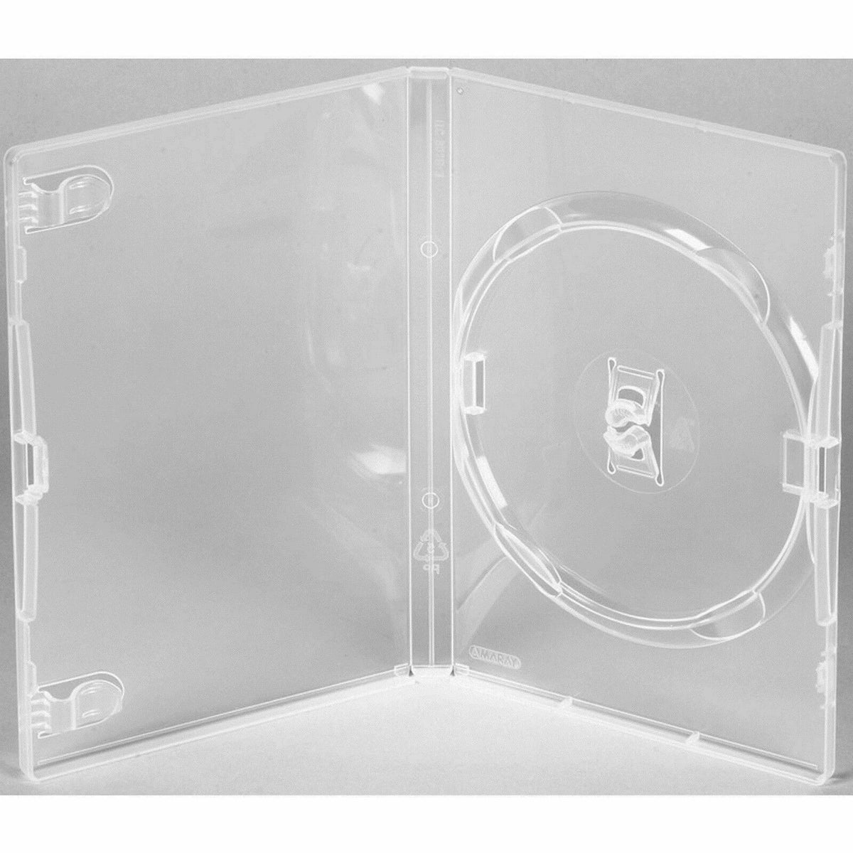 AMARAY 1 X NEW PREMIUM CLEAR 14mm DVD CASE + FREE UK DELIVERY