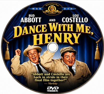 DANCE WITH ME, HENRY (1956) Bud Abbott, Lou Costello, Gigi Perreau and Mary Wickes - Public Domain Movie DVD NO CASE