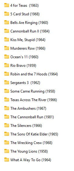 DEAN MARTIN & JERRY LEWIS COLLECTION - 63 MOVIE COLLECTION &111 RADIO SHOWS ON ONE  PLUG & PLAY USB