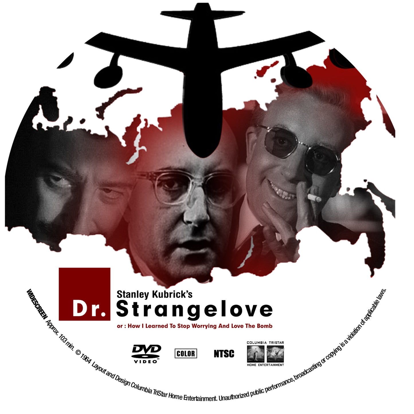 DR. STRANGELOVE (1964)  Peter Sellers ,George C. Scott ,Sterling Hayden ,Keenan Wynn ,Slim Pickens ,Tracy Reed - Public Domain Movie DVD NO CASE )