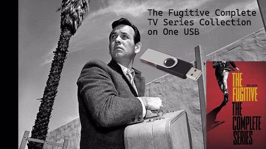 THE FUGITIVE THE COMPLETE COLLECTION ON ONE USB - Barry Morse, Bill Raisch, David Janssen Paul Birch, Richard Anderson
