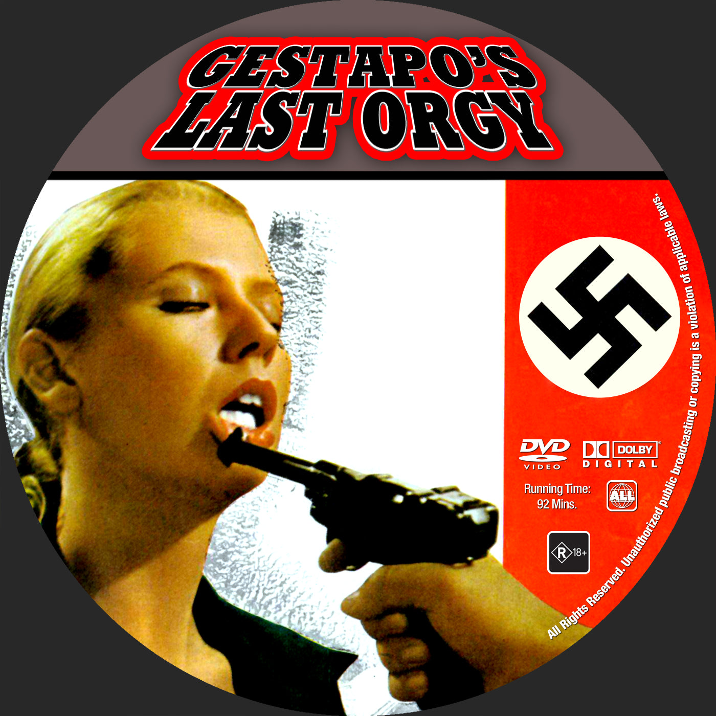 Gestapo's Last Orgy (1977) - Deleted & Banned in UK Title - Starring - Daniela Poggi - Public Domain DVD NO CASE