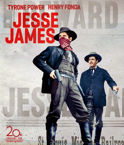 JESSE JAMES (1939) Tyrone Power,Henry Fonda - Public Domain DVD NO CASE RARE !