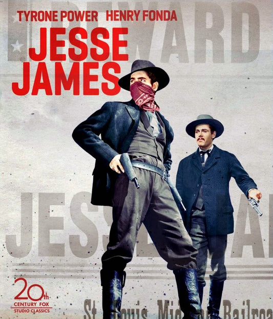 JESSE JAMES (1939) Tyrone Power,Henry Fonda - Public Domain DVD NO CASE RARE !