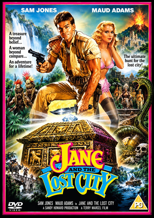 JAYNE AND THE LOST CITY (1987) DVD Maud Adams, Jasper Carrot - PUBLIC DOMAIN DVD NO CASE