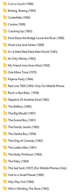 DEAN MARTIN & JERRY LEWIS COLLECTION - 63 MOVIE COLLECTION &111 RADIO SHOWS ON ONE  PLUG & PLAY USB