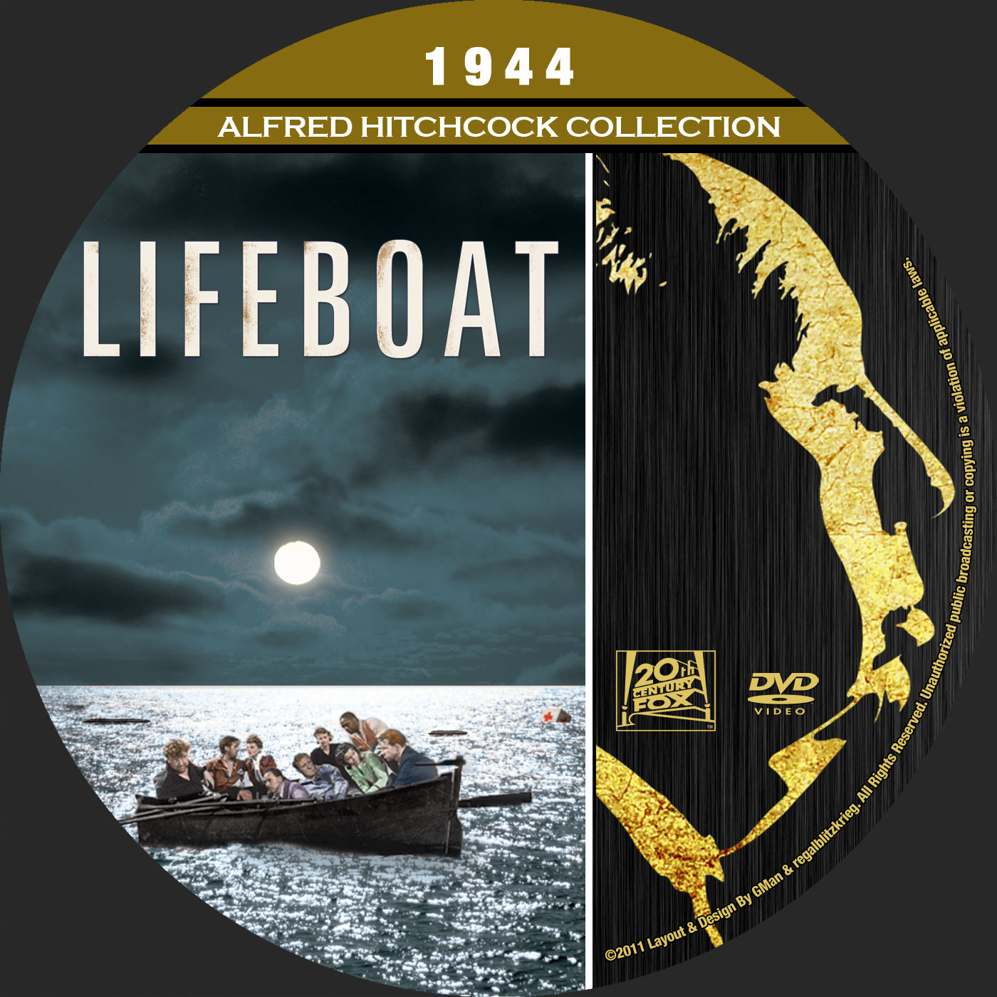 LIFEBOAT (1944) Tallulah Bankhead,William Bendix,Walter Slezak,Mary Anderson,John Hodiak - PUBLIC DOMAIN DVD ONLY NO CASE