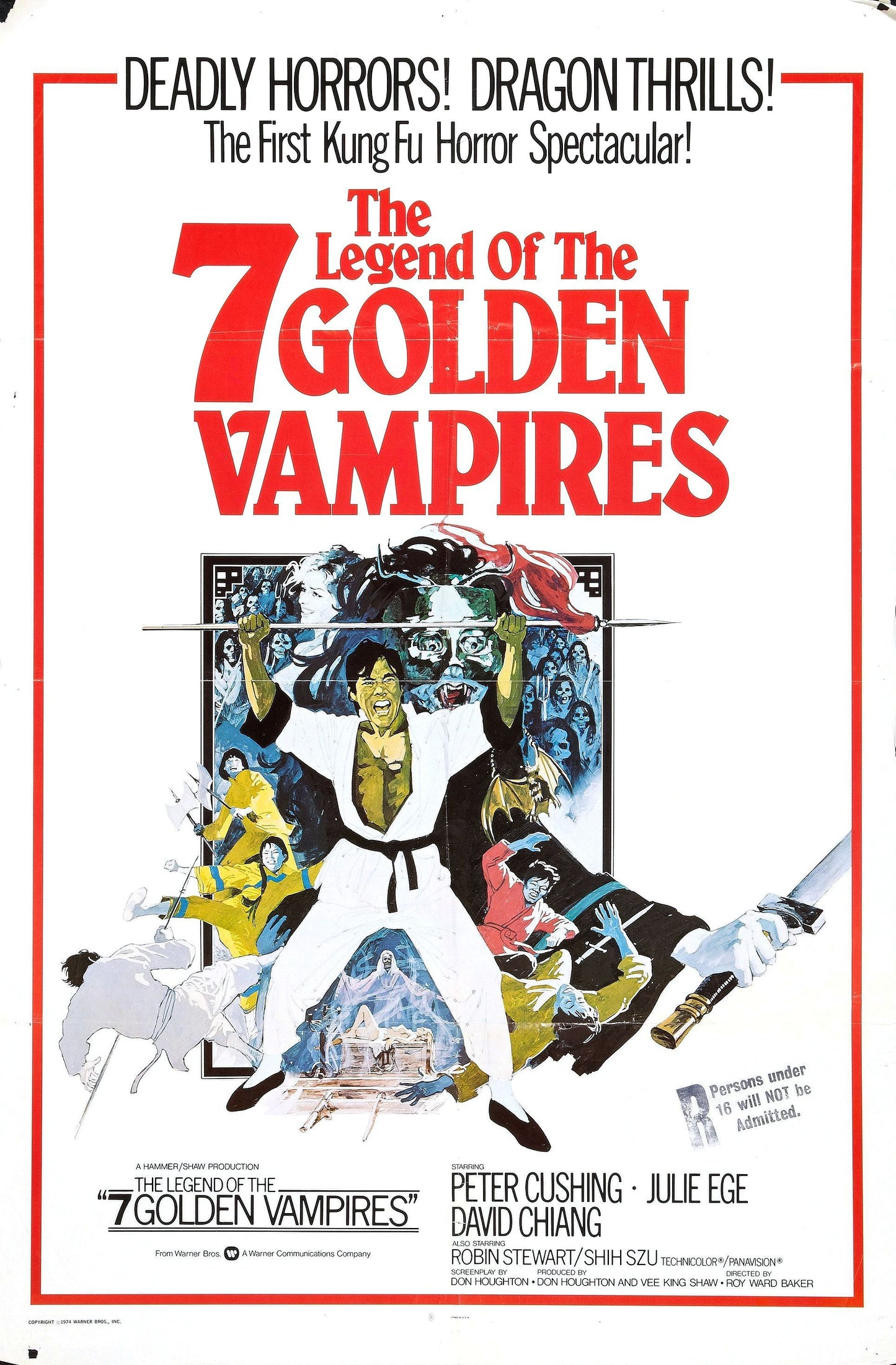 The Legend of the 7 Golden Vampires (1957)Peter Cushing,David Chiang - Public Domain DVD NO CASE