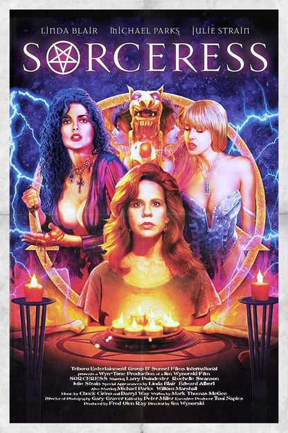 SORCERESS (18) (1995) Starring - Larry Poindexter,Julie Strain,Linda Blair,Edward Albert - VERY RARE DELETED  DVD NO CASE