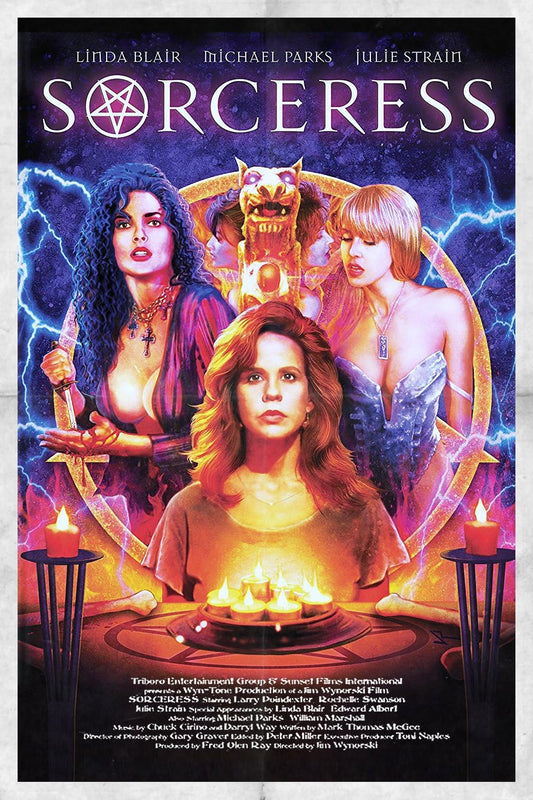 SORCERESS (18) (1995) Starring - Larry Poindexter,Julie Strain,Linda Blair,Edward Albert - VERY RARE DELETED  DVD NO CASE