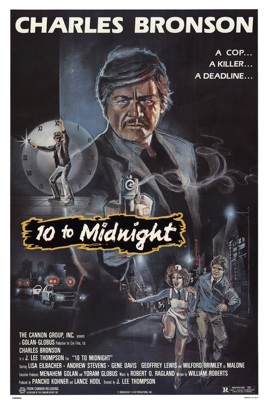 10 TO MIDNIGHT (1983) Charles Bronson,Lisa Eilbacher,Andrew Stevens - Public Domain DVD NO CASE RARE !