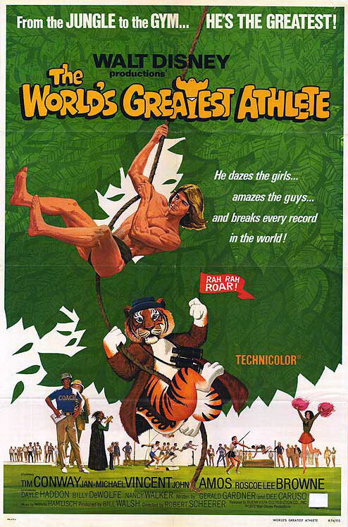 THE WORLD'S GREATEST ATHLETE (1973) John Amos,Roscoe Lee Browne,- Public Domain DVD NO CASE