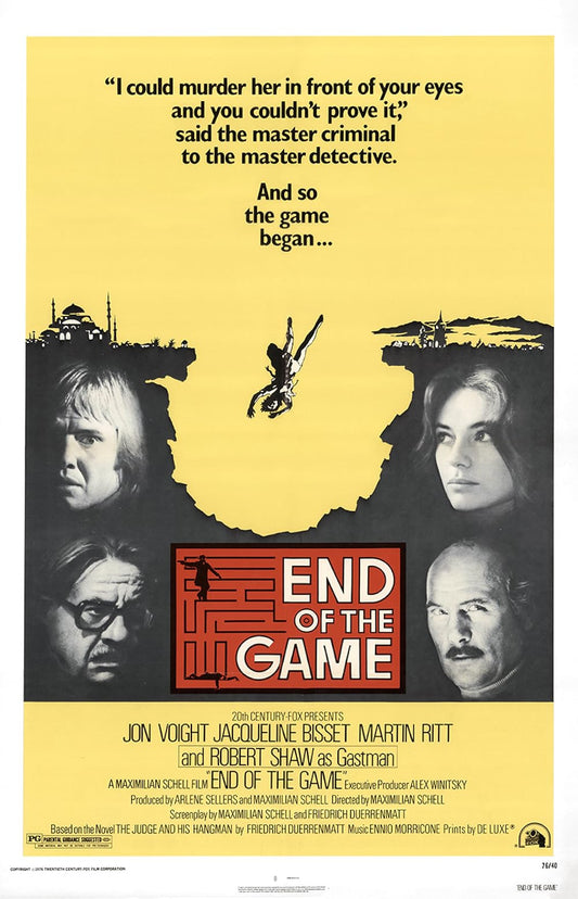 END OF THE GAME (1975) Jon Voight,Jacqueline Bisset,Martin Ritt,Robert Shaw - Public Domain Movie DVD NO CASE