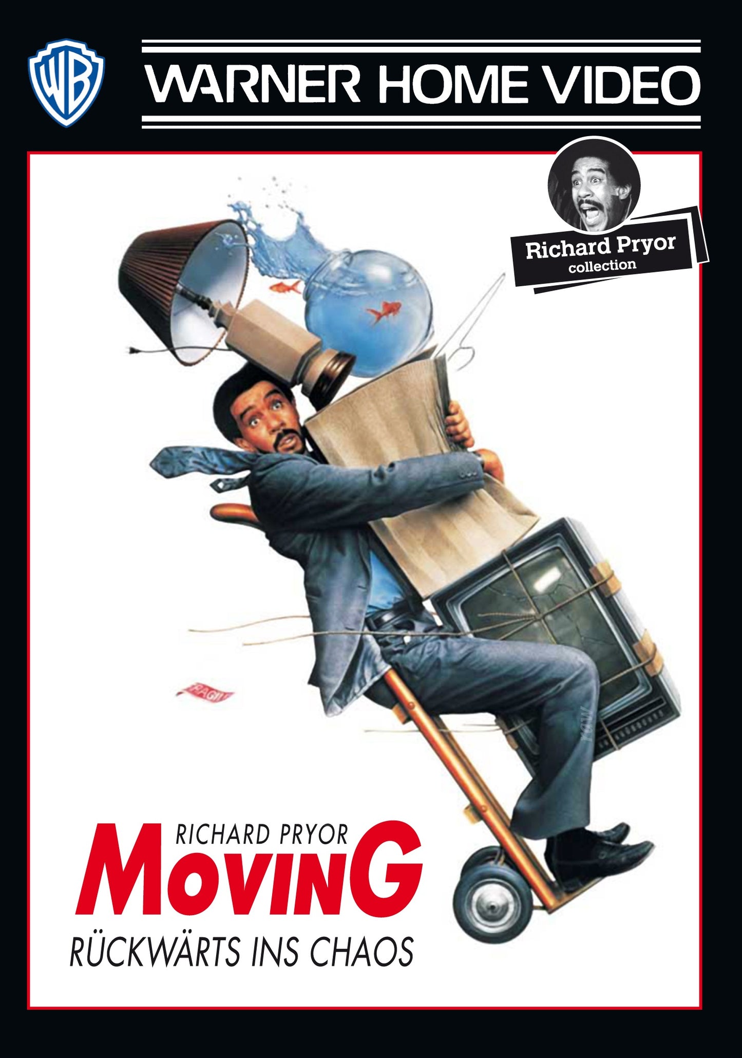 MOVIING (1988)  Richard Pryor,Beverly Todd,Dave Thomas,Dana Carvey,Randy Quaid - Public Domain Movie DVD NO CASE