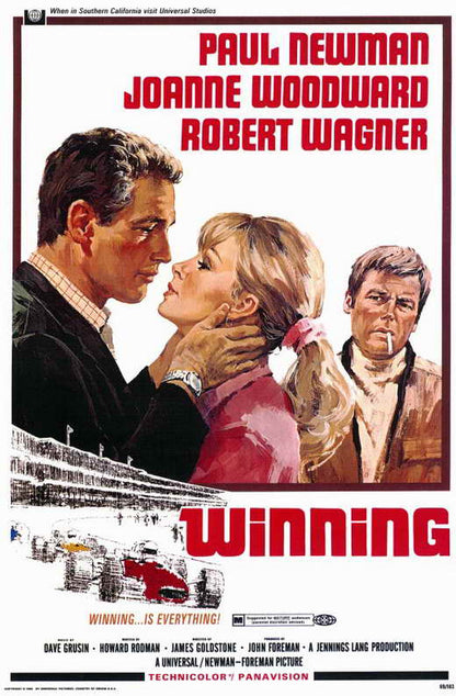 WINNING (1969) Paul Newman,Joanne Woodward,Robert Wagner - Public Domain DVD NO CASE