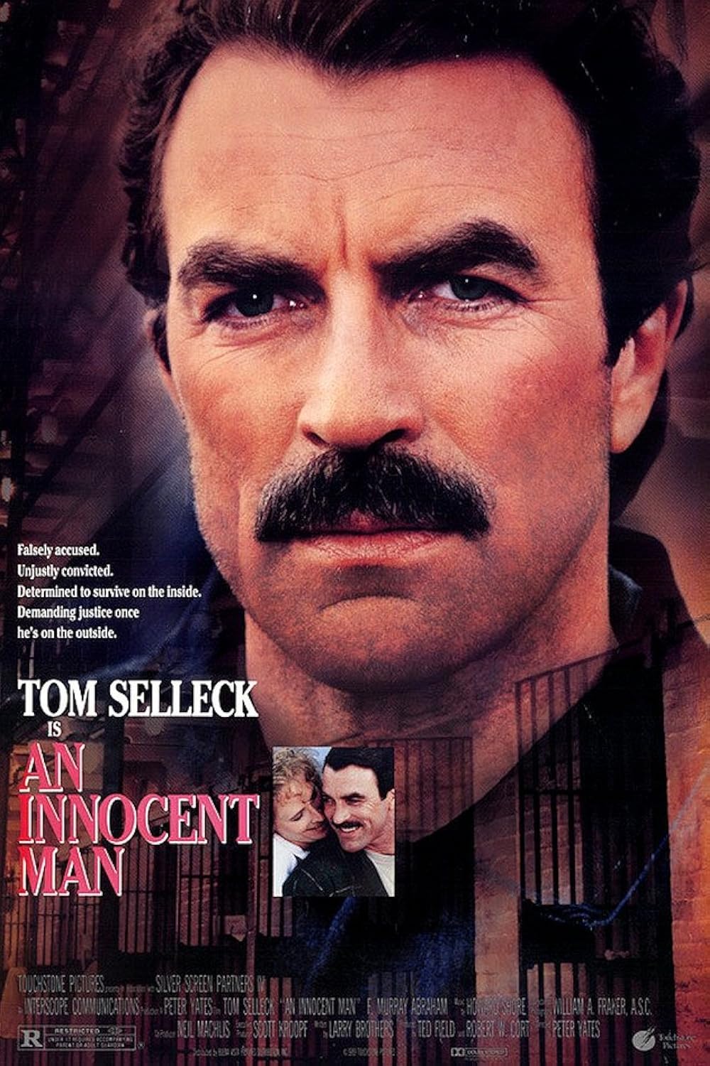 AN INNOCENT MAN (1989)  Starring - Tom Selleck, J. Kenneth Campbell, F. Murray Abraham - DVD ONLY NO CASE