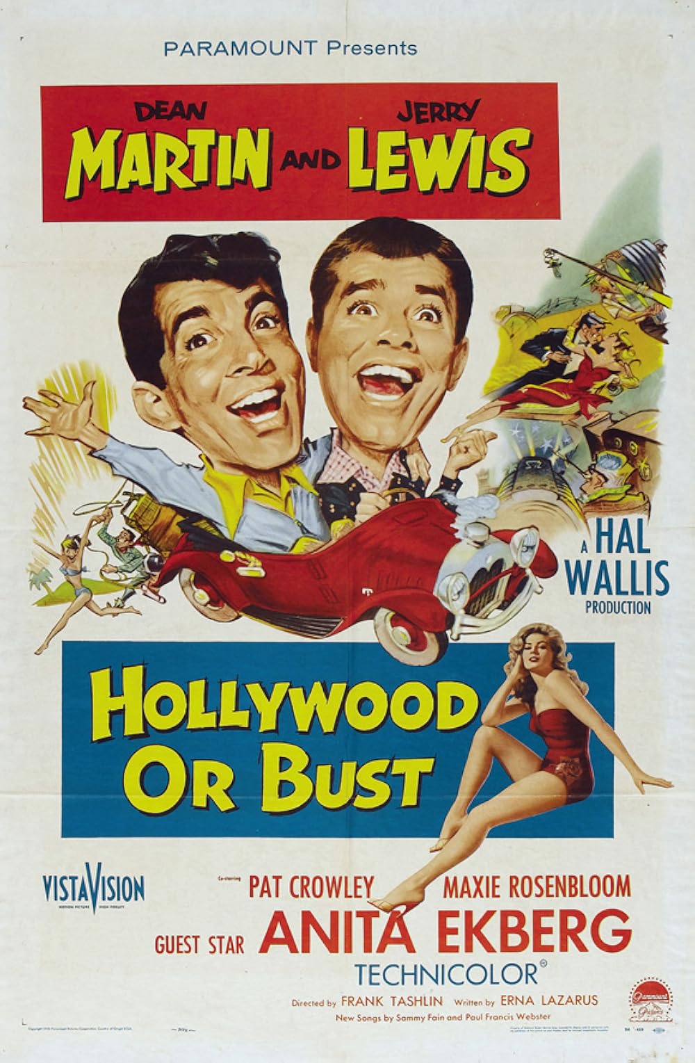 HOLLYWOOD BUST  (1956) Jerry Lewis, Janet Leigh - Public Domain Movie DVD NO CASE