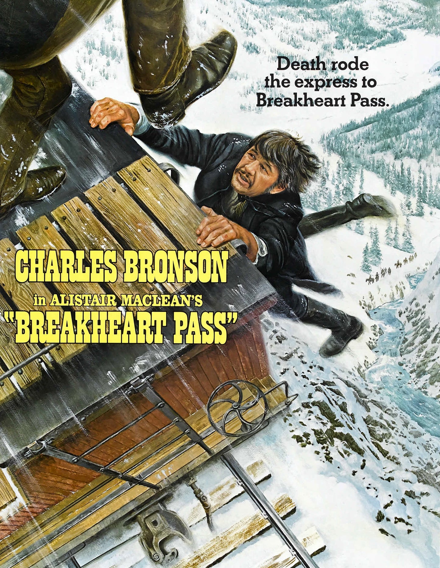 BREAKHEART PASS  (1975) Charles Bronson,Ben Johnson,Richard Crenna,Jill Ireland - Public Domain DVD NO CASE RARE !