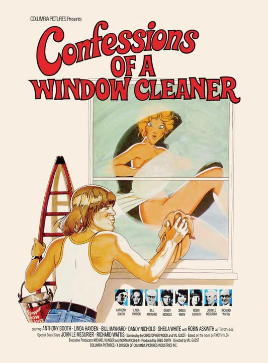 CONFESSIONS OF A WINDOW CLEANER (1974) Robin Askwith,Antony Booth,Linda Hayden,Sheila White,Dandy Nichols,Bill Maynard - PUBLIC DOMAIN DVD ONLY NO CASE