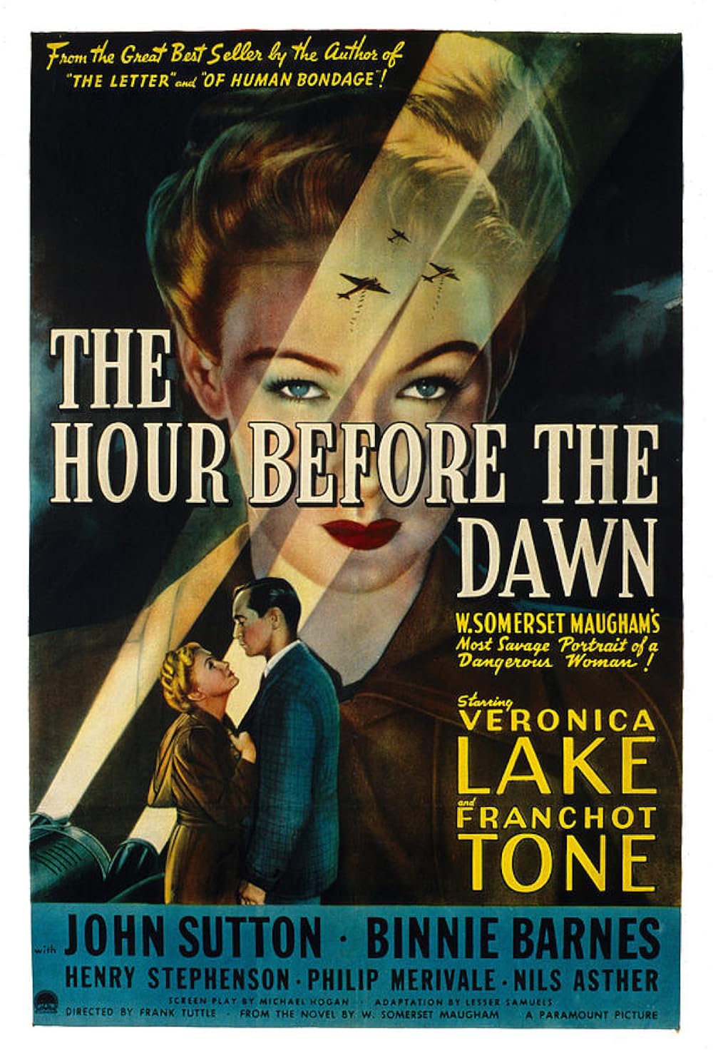 THE HOUR BEFORE DARK (1944) Veronica Lake, Franchot Tone, John Sutton, Binnie Barne - DVD ONLY NO CASE