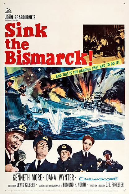 SINK THE BISMARK (1960) - Starring - Kenneth More,Dana Wynter - Public Domain Movie Disc